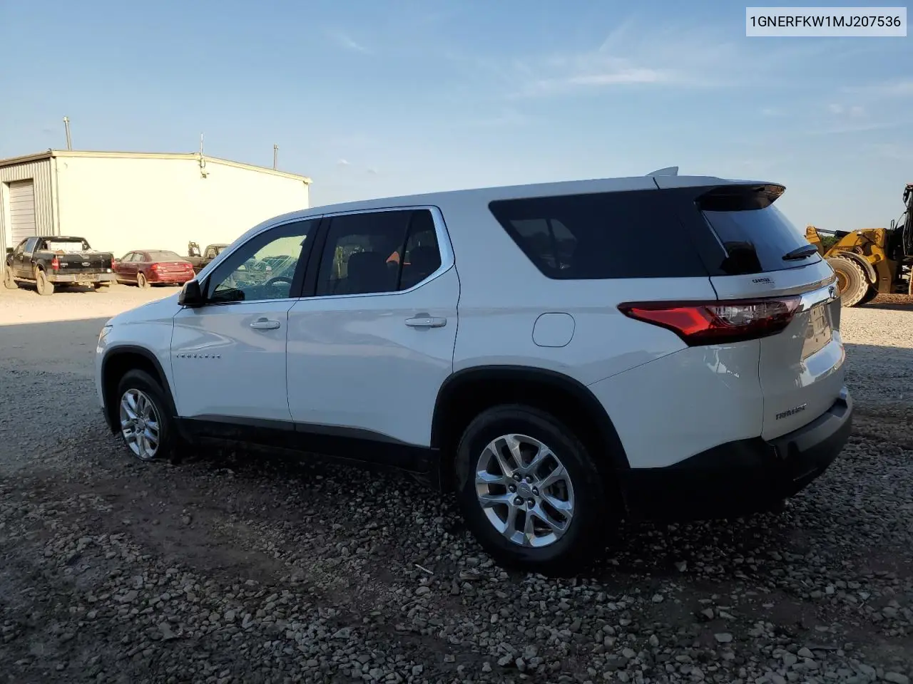 2021 Chevrolet Traverse Ls VIN: 1GNERFKW1MJ207536 Lot: 62333835