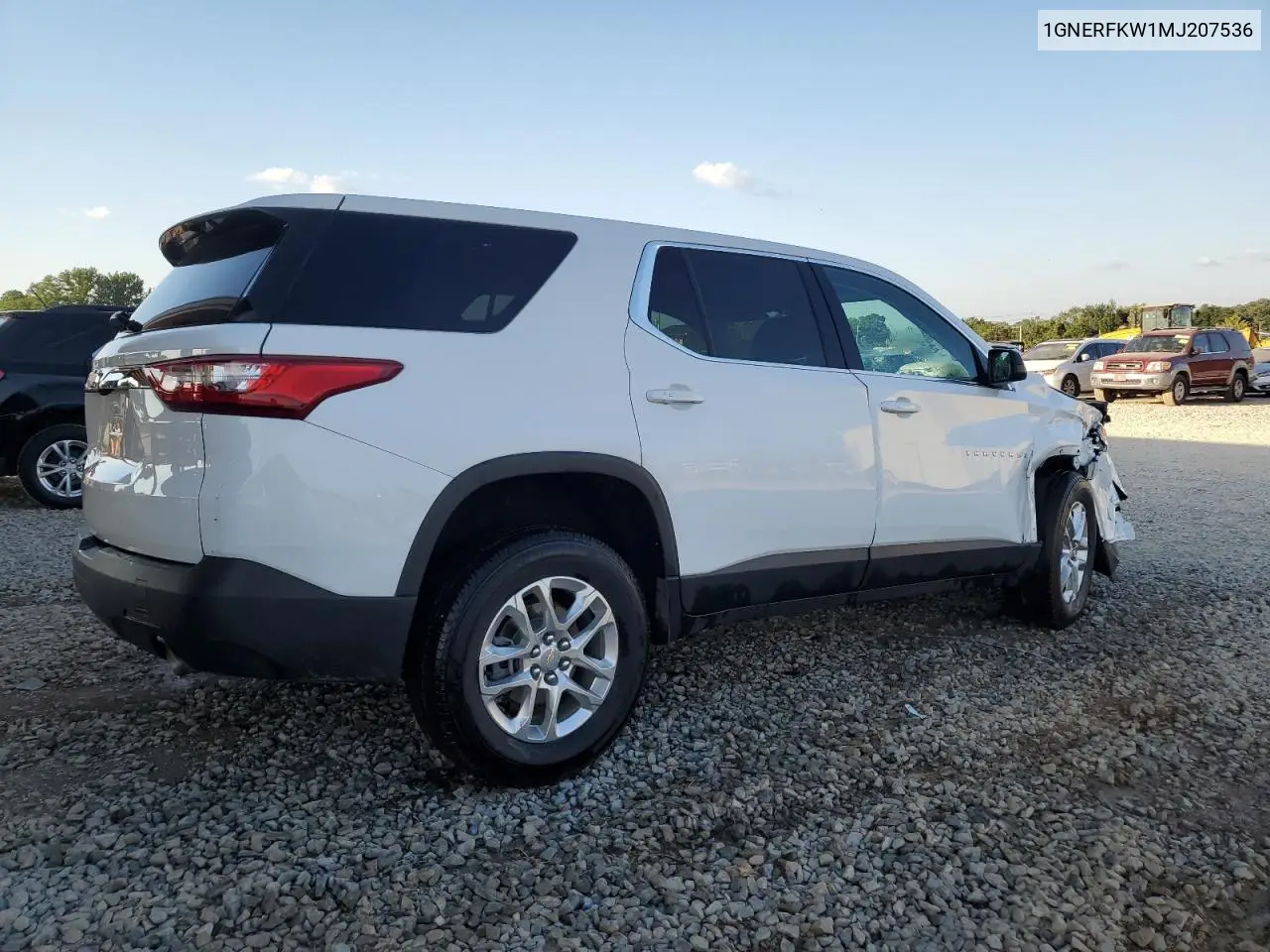 2021 Chevrolet Traverse Ls VIN: 1GNERFKW1MJ207536 Lot: 62333835