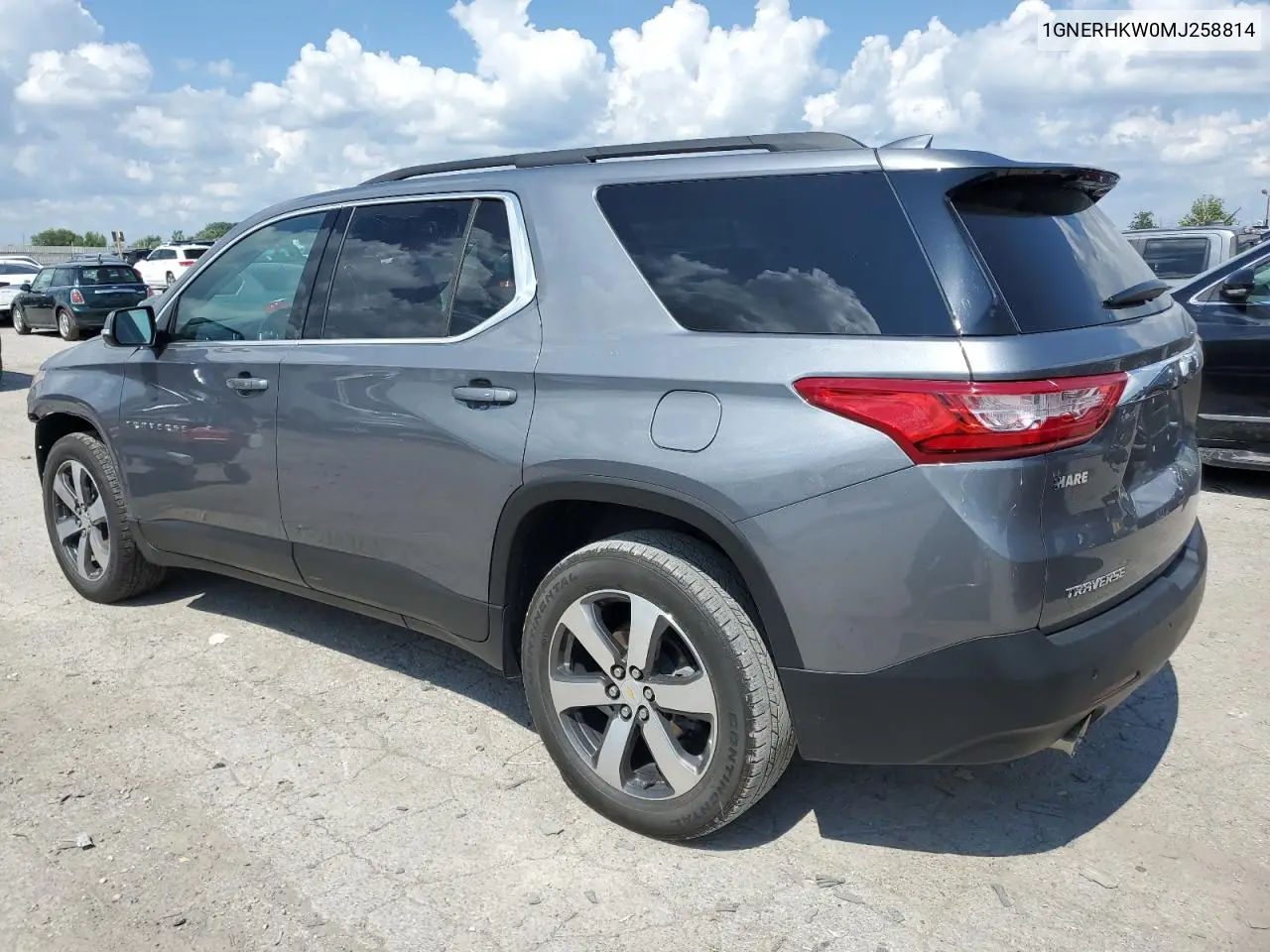 2021 Chevrolet Traverse Lt VIN: 1GNERHKW0MJ258814 Lot: 62803705