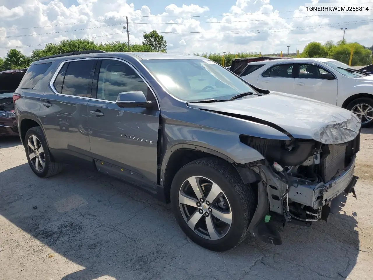 2021 Chevrolet Traverse Lt VIN: 1GNERHKW0MJ258814 Lot: 62803705