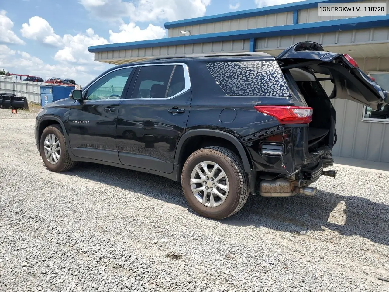 2021 Chevrolet Traverse Lt VIN: 1GNERGKW1MJ118720 Lot: 62935255