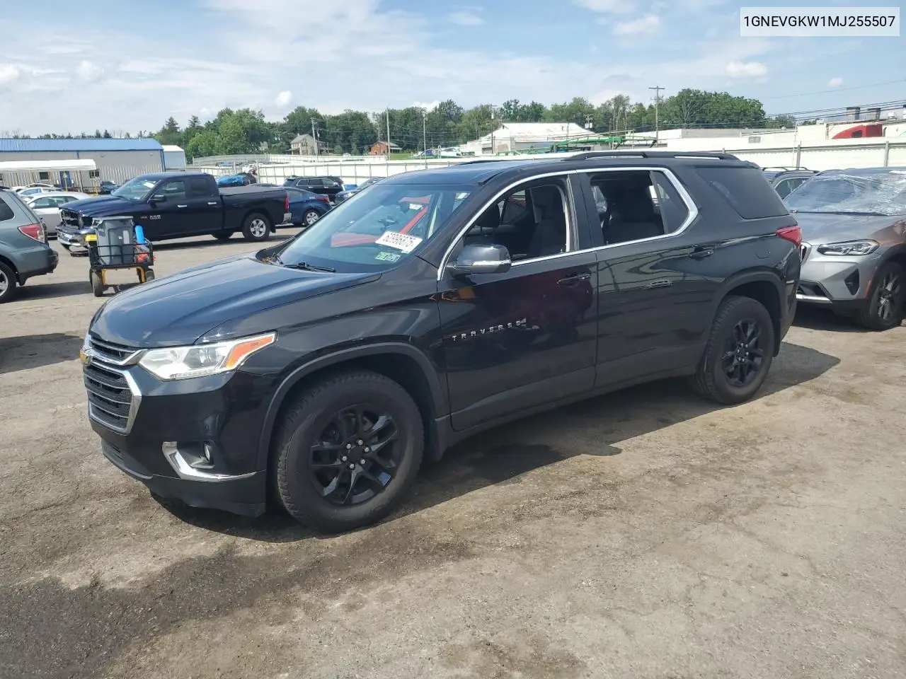 2021 Chevrolet Traverse Lt VIN: 1GNEVGKW1MJ255507 Lot: 62996875