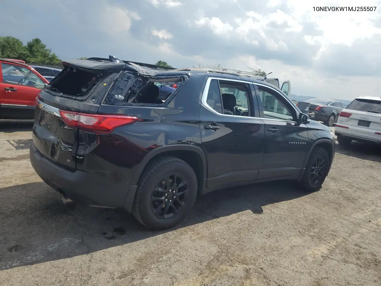2021 Chevrolet Traverse Lt VIN: 1GNEVGKW1MJ255507 Lot: 62996875