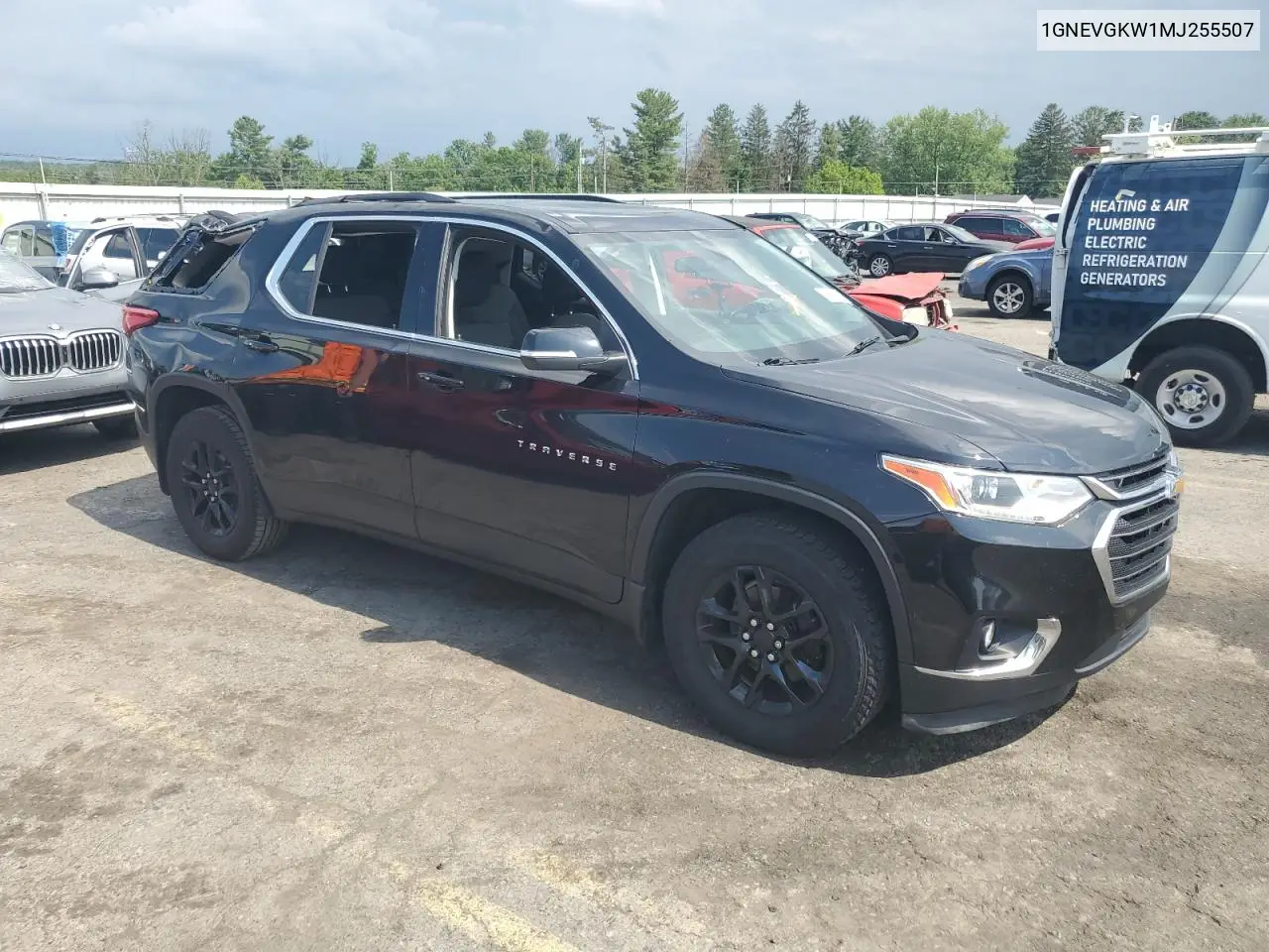 2021 Chevrolet Traverse Lt VIN: 1GNEVGKW1MJ255507 Lot: 62996875