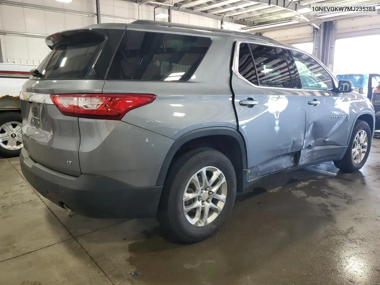 2021 Chevrolet Traverse Lt VIN: 1GNEVGKW7MJ235388 Lot: 63011765