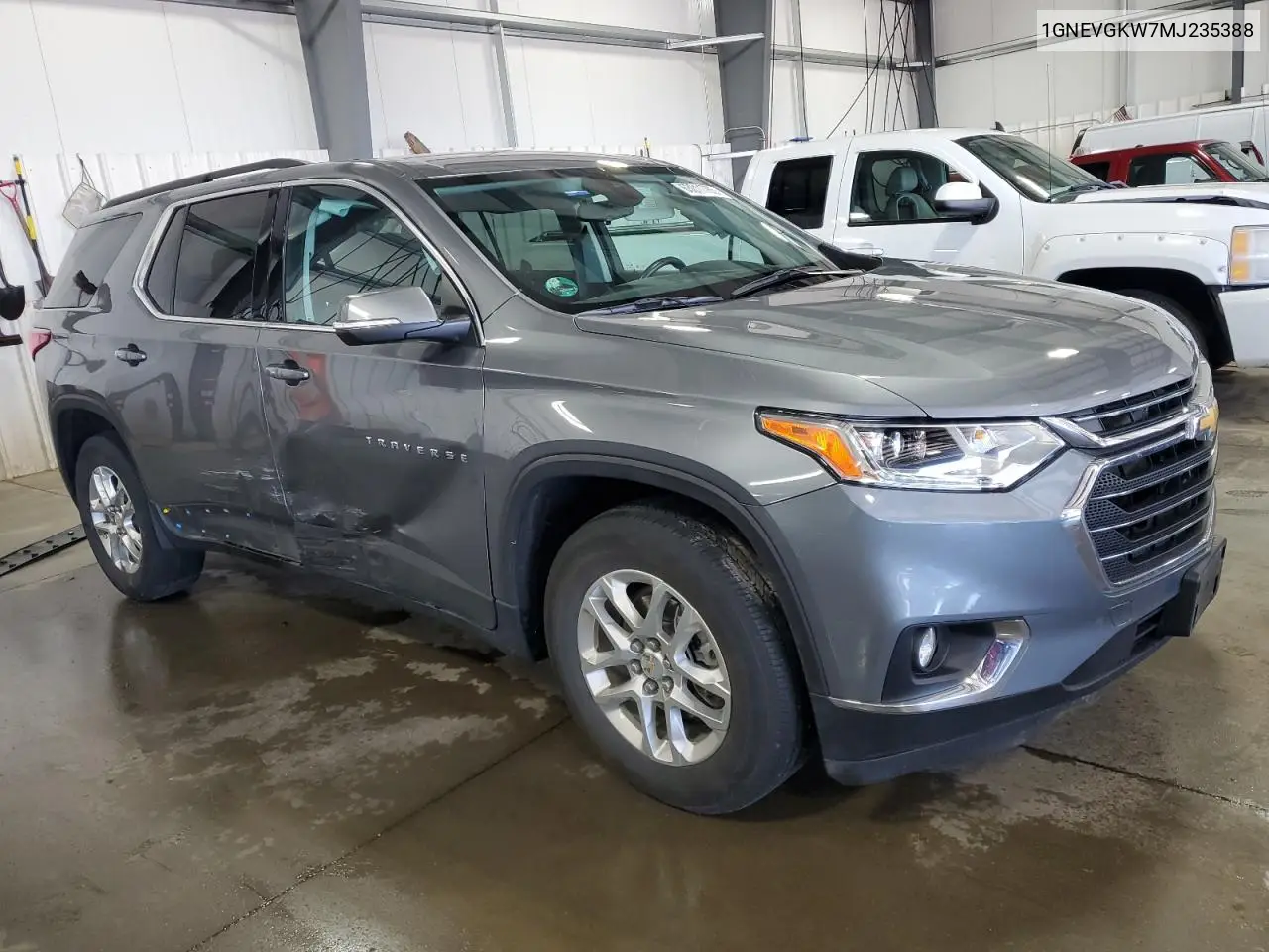 2021 Chevrolet Traverse Lt VIN: 1GNEVGKW7MJ235388 Lot: 63011765