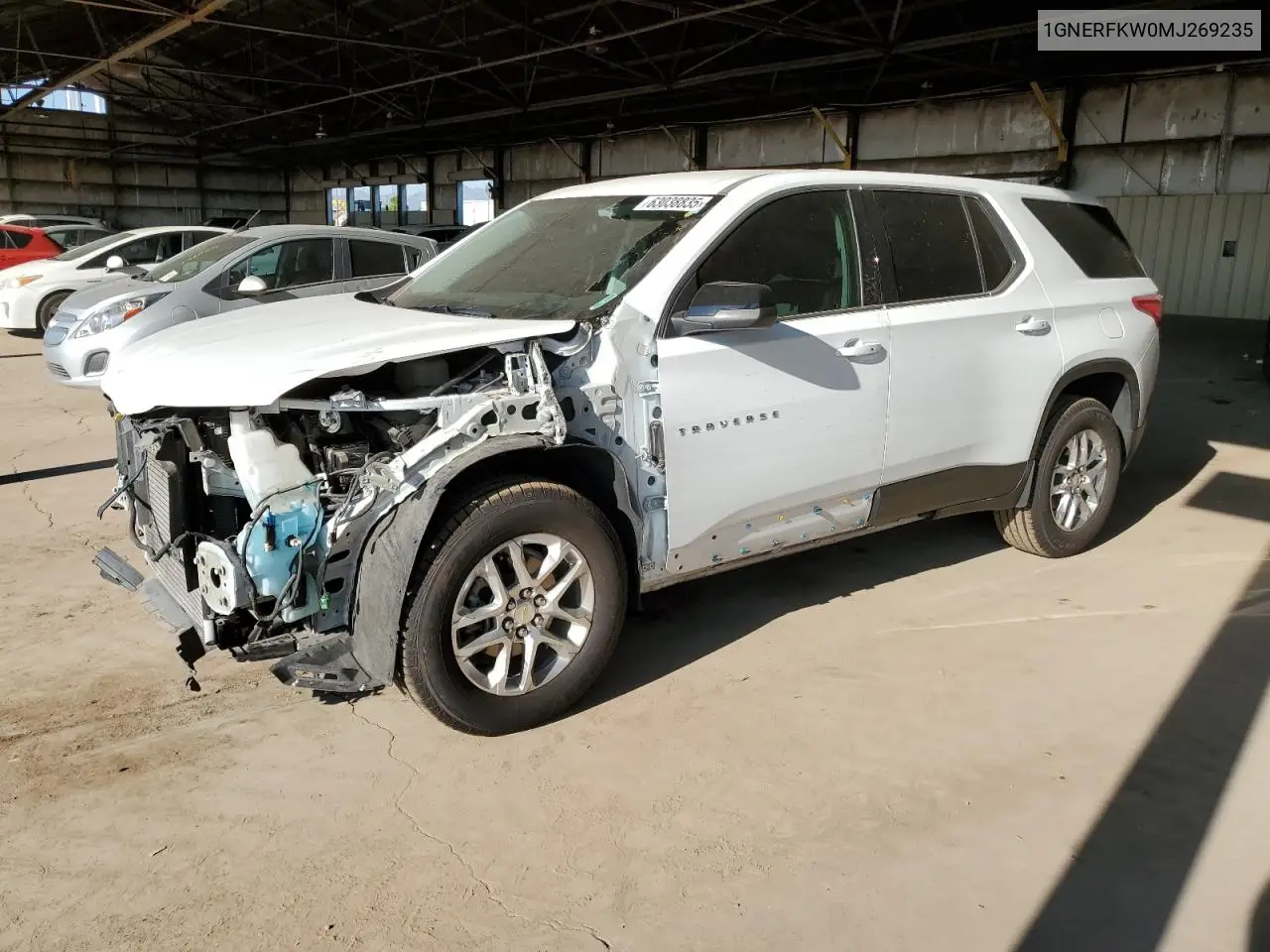 2021 Chevrolet Traverse Ls VIN: 1GNERFKW0MJ269235 Lot: 63038835