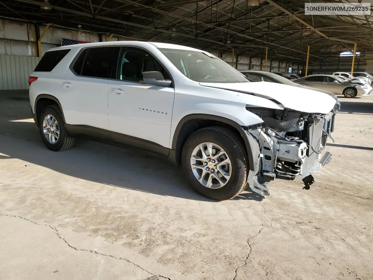 2021 Chevrolet Traverse Ls VIN: 1GNERFKW0MJ269235 Lot: 63038835