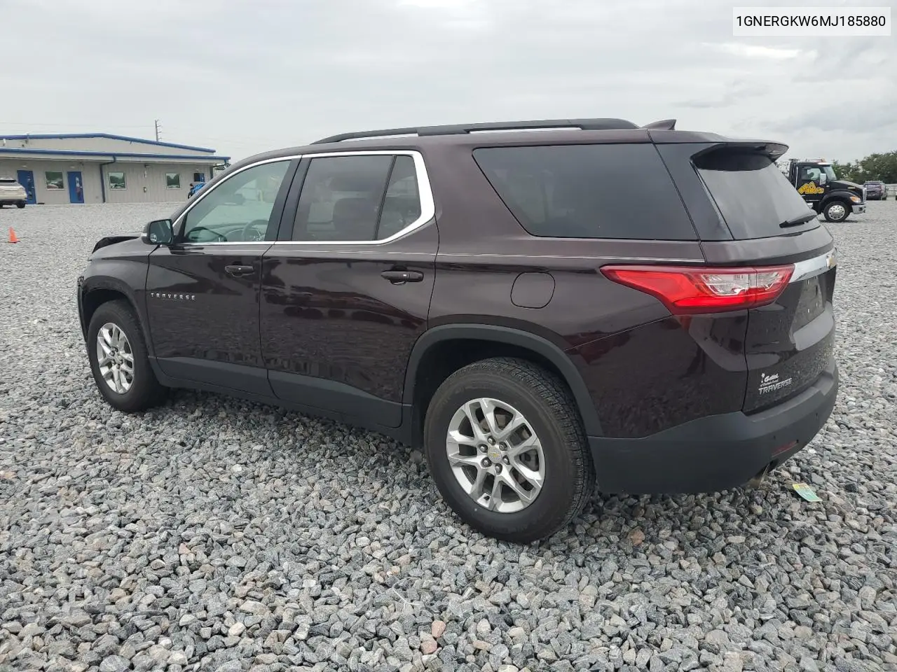 2021 Chevrolet Traverse Lt VIN: 1GNERGKW6MJ185880 Lot: 63142425