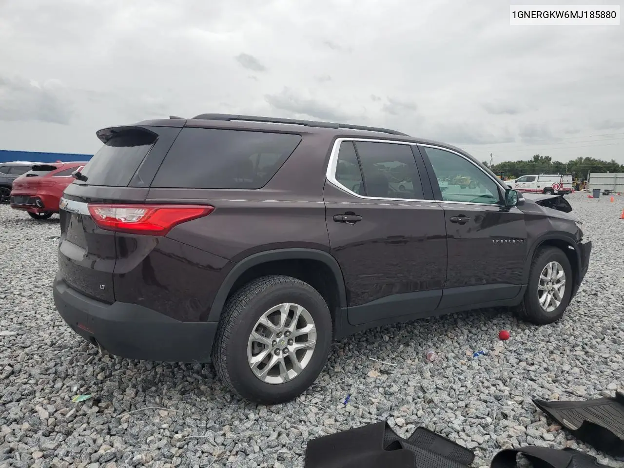 2021 Chevrolet Traverse Lt VIN: 1GNERGKW6MJ185880 Lot: 63142425