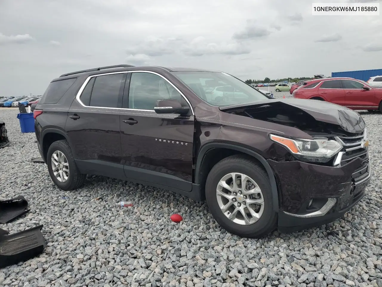 2021 Chevrolet Traverse Lt VIN: 1GNERGKW6MJ185880 Lot: 63142425