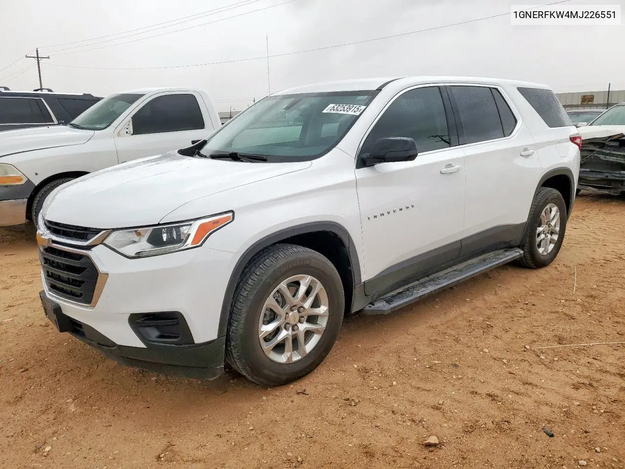 2021 Chevrolet Traverse Ls VIN: 1GNERFKW4MJ226551 Lot: 63253915