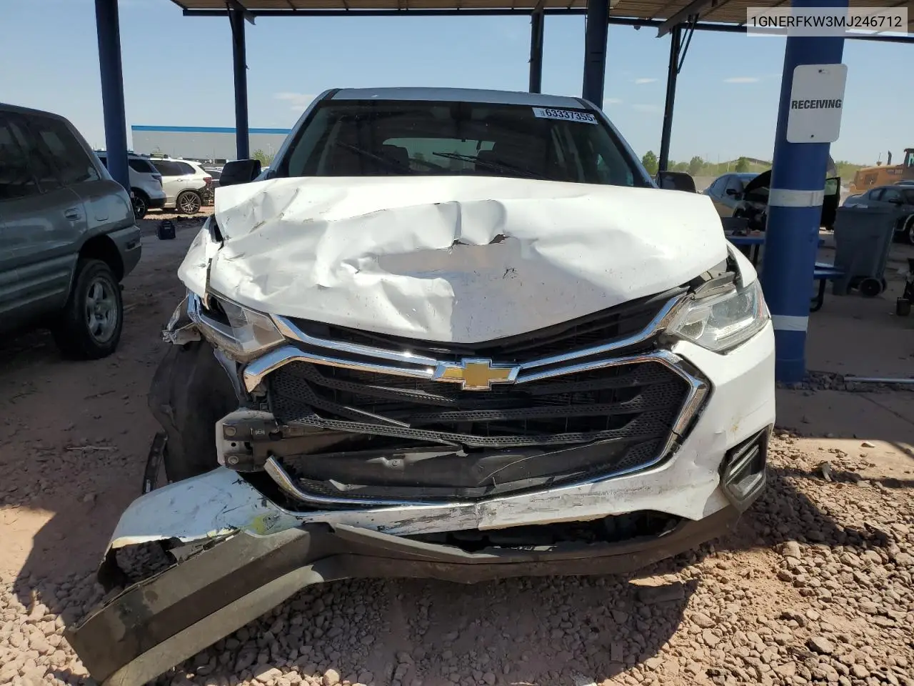 2021 Chevrolet Traverse Ls VIN: 1GNERFKW3MJ246712 Lot: 63337355