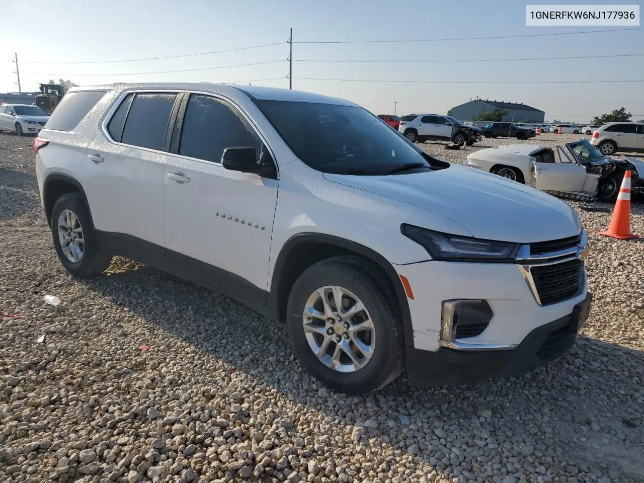 2022 Chevrolet Traverse Ls VIN: 1GNERFKW6NJ177936 Lot: 56476755