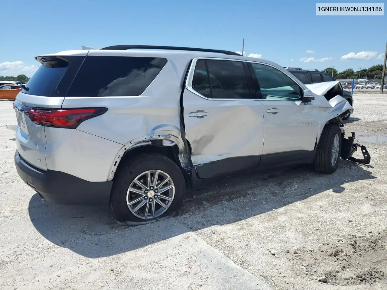 2022 Chevrolet Traverse Lt VIN: 1GNERHKW0NJ134186 Lot: 56907195