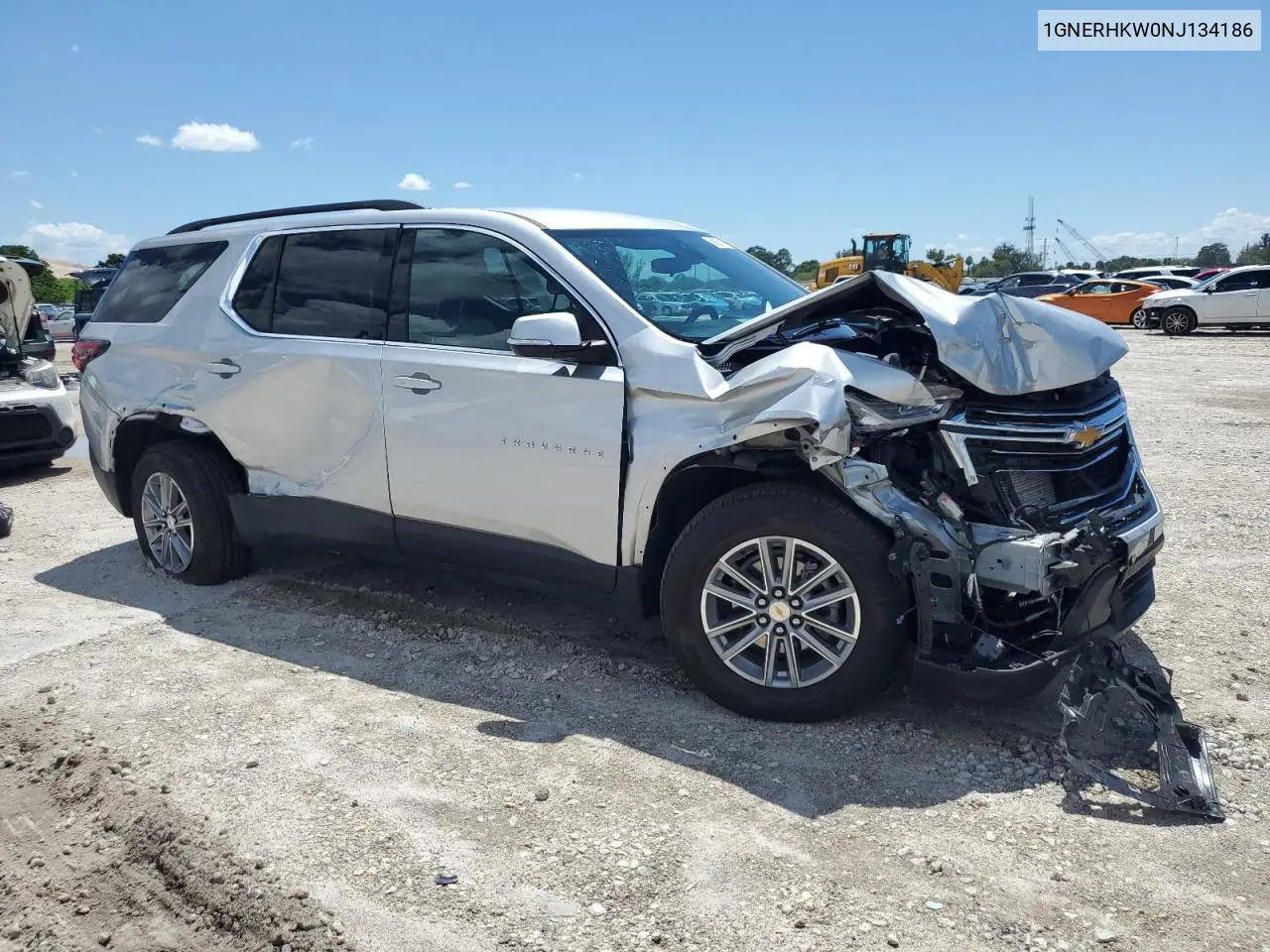 2022 Chevrolet Traverse Lt VIN: 1GNERHKW0NJ134186 Lot: 56907195