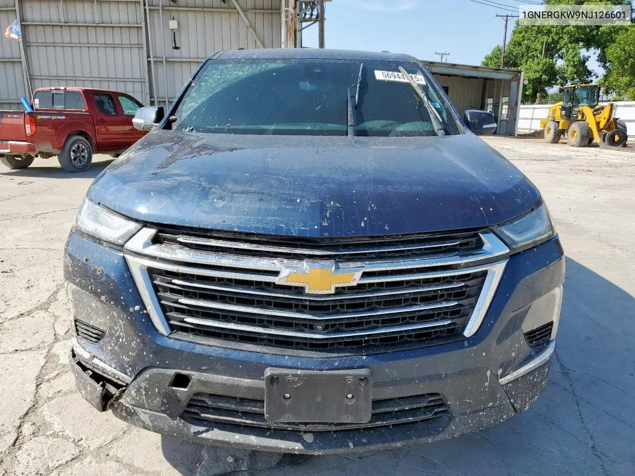 2022 Chevrolet Traverse Lt VIN: 1GNERGKW9NJ126601 Lot: 56944915