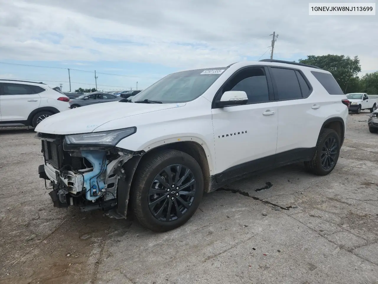 2022 Chevrolet Traverse Rs VIN: 1GNEVJKW8NJ113699 Lot: 62601355