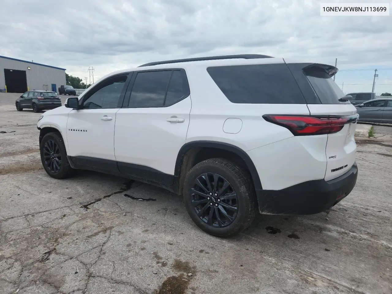 2022 Chevrolet Traverse Rs VIN: 1GNEVJKW8NJ113699 Lot: 62601355