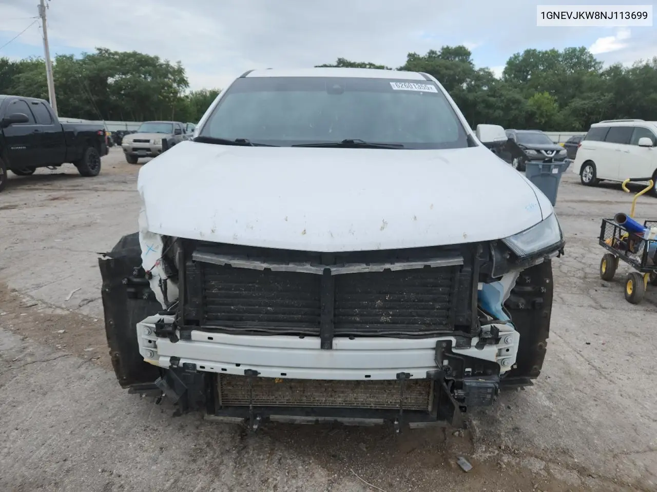 2022 Chevrolet Traverse Rs VIN: 1GNEVJKW8NJ113699 Lot: 62601355