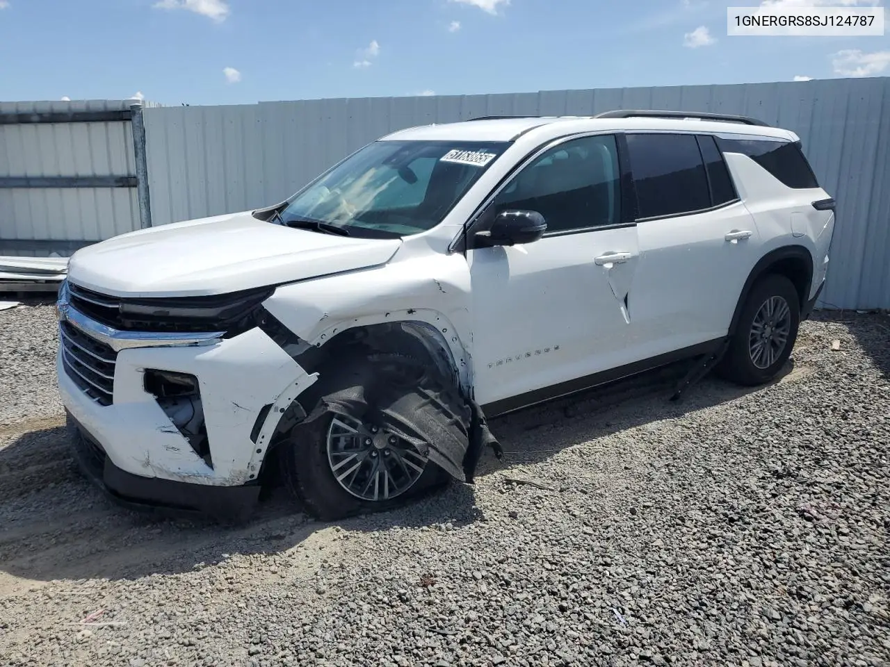 2025 Chevrolet Traverse Lt VIN: 1GNERGRS8SJ124787 Lot: 51163865