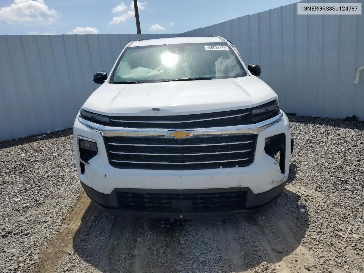 2025 Chevrolet Traverse Lt VIN: 1GNERGRS8SJ124787 Lot: 51163865