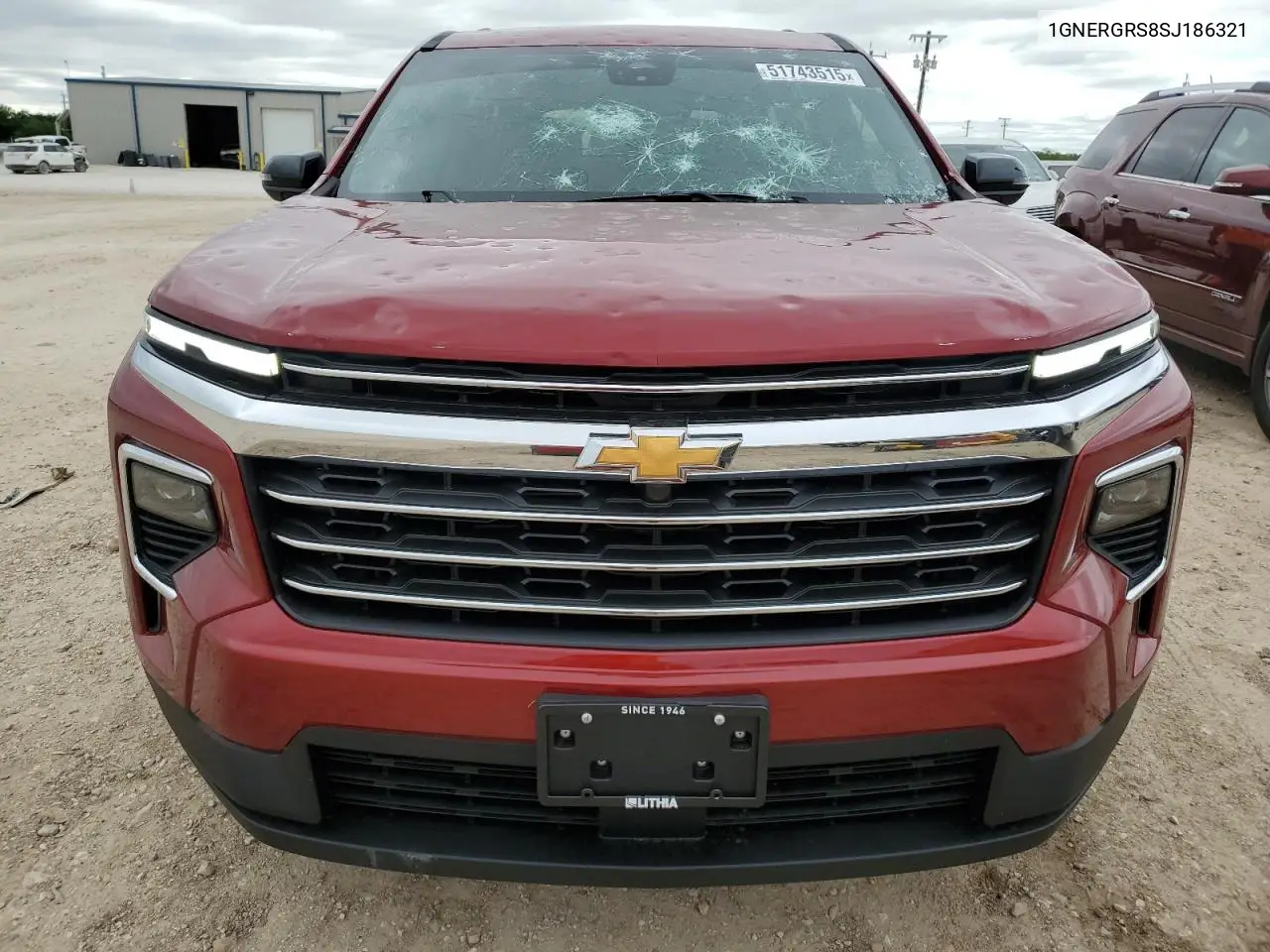 2025 Chevrolet Traverse Lt VIN: 1GNERGRS8SJ186321 Lot: 51743515