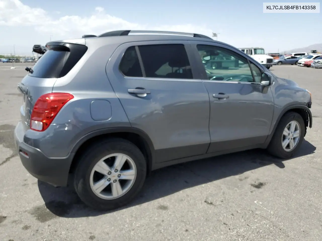 2015 Chevrolet Trax 1Lt VIN: KL7CJLSB4FB143358 Lot: 56617095