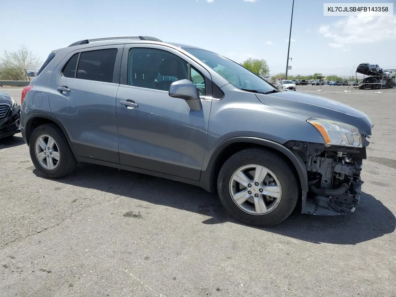 2015 Chevrolet Trax 1Lt VIN: KL7CJLSB4FB143358 Lot: 56617095