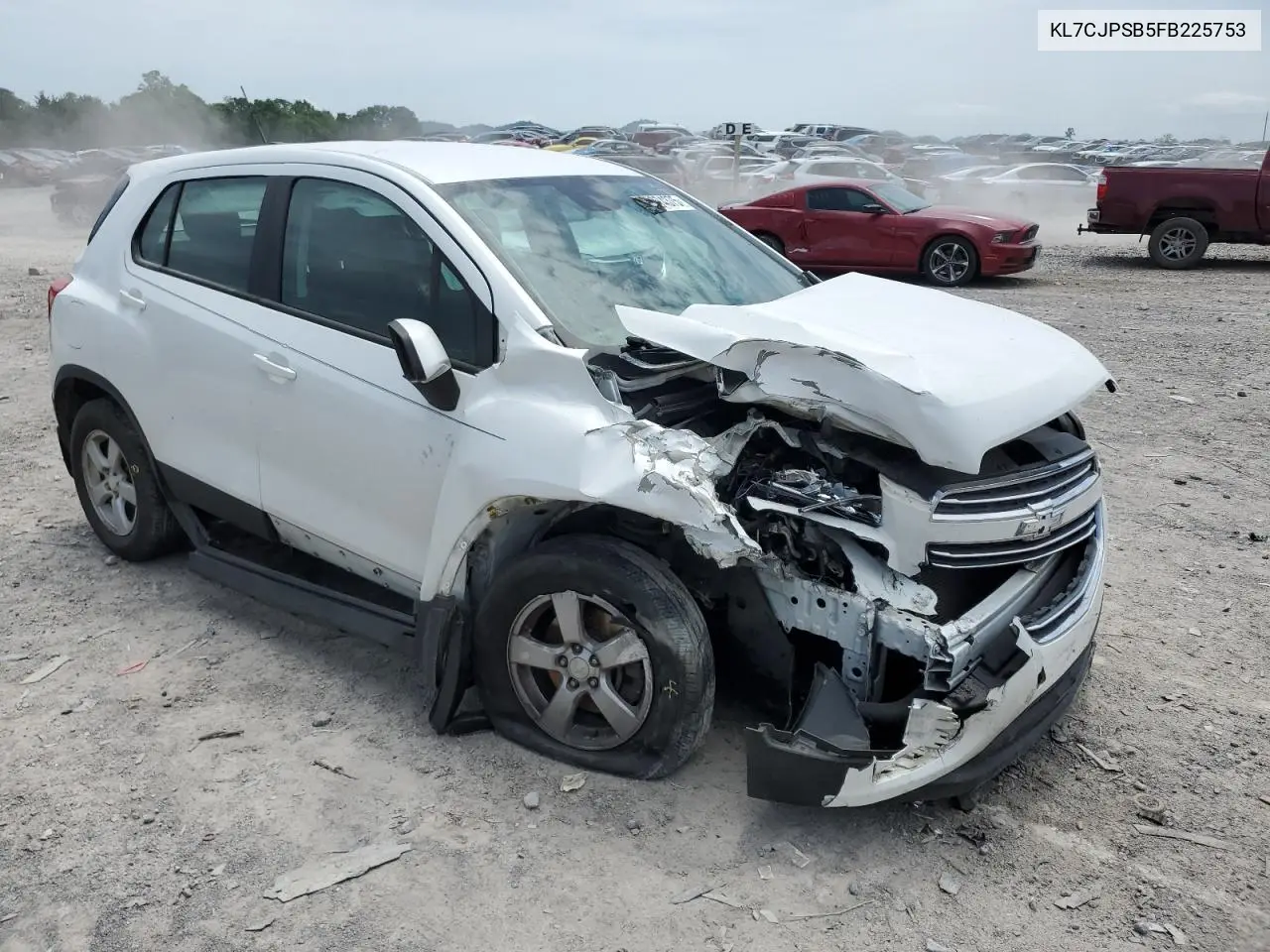 2015 Chevrolet Trax 1Ls VIN: KL7CJPSB5FB225753 Lot: 57074375