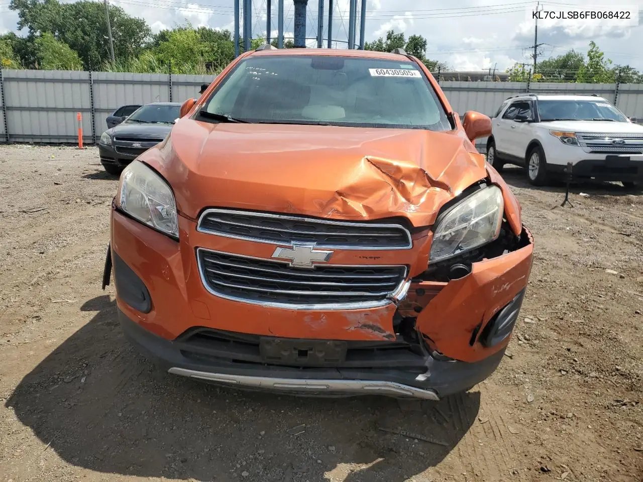 2015 Chevrolet Trax 1Lt VIN: KL7CJLSB6FB068422 Lot: 60430505