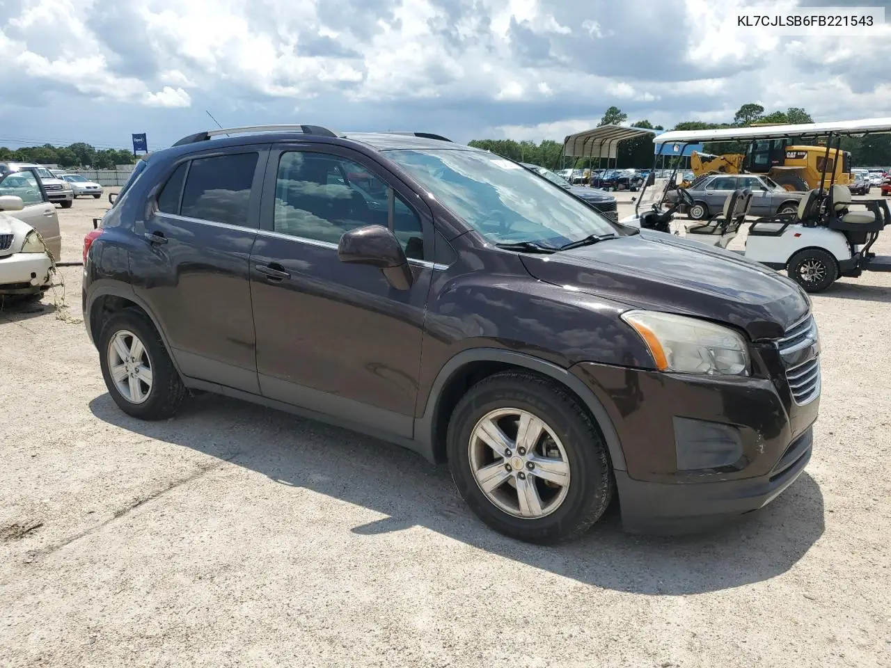 2015 Chevrolet Trax 1Lt VIN: KL7CJLSB6FB221543 Lot: 62462965