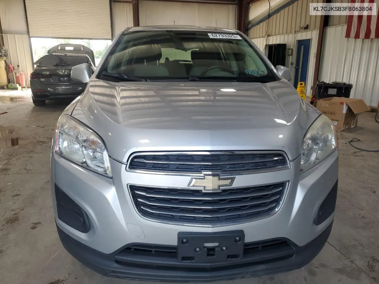 2015 Chevrolet Trax Ls VIN: KL7CJKSB3FB063804 Lot: 62793325