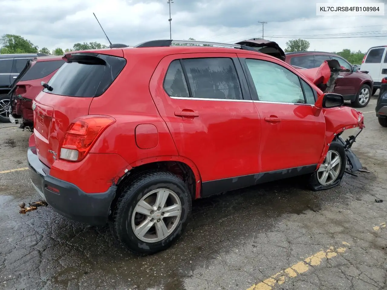 2015 Chevrolet Trax 1Lt VIN: KL7CJRSB4FB108984 Lot: 62825705