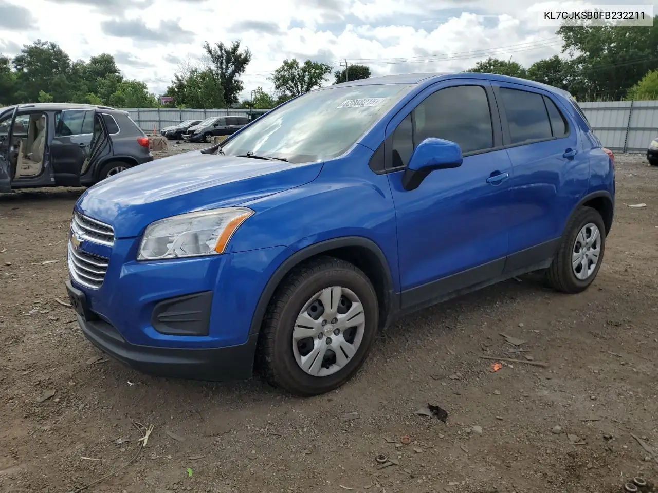 2015 Chevrolet Trax Ls VIN: KL7CJKSB0FB232211 Lot: 62868215