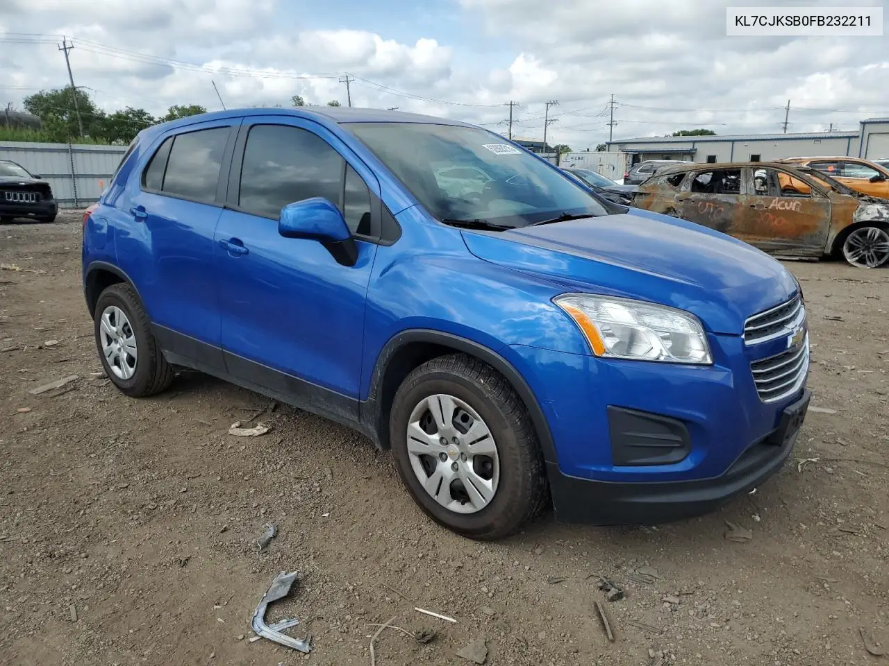 2015 Chevrolet Trax Ls VIN: KL7CJKSB0FB232211 Lot: 62868215