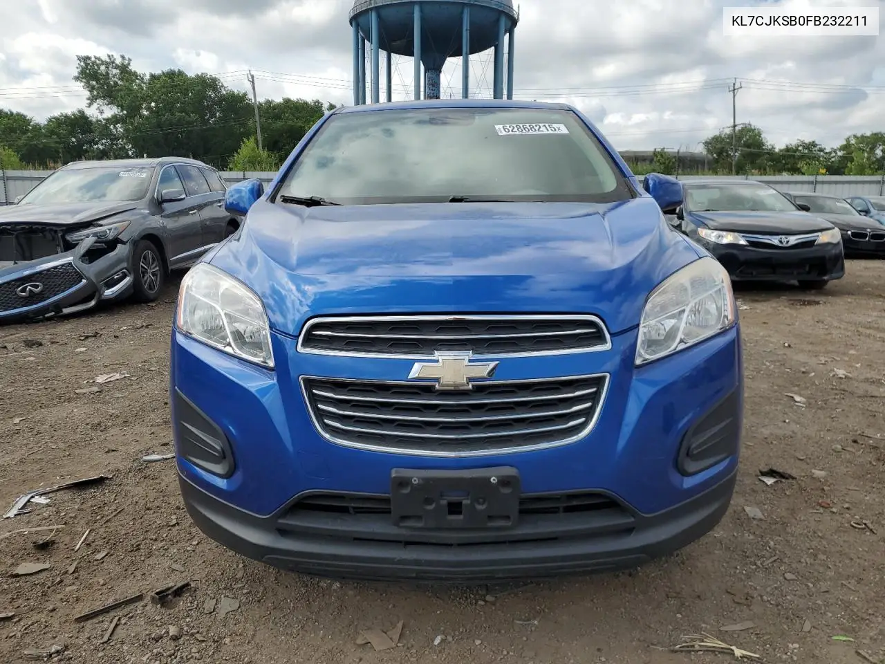 2015 Chevrolet Trax Ls VIN: KL7CJKSB0FB232211 Lot: 62868215