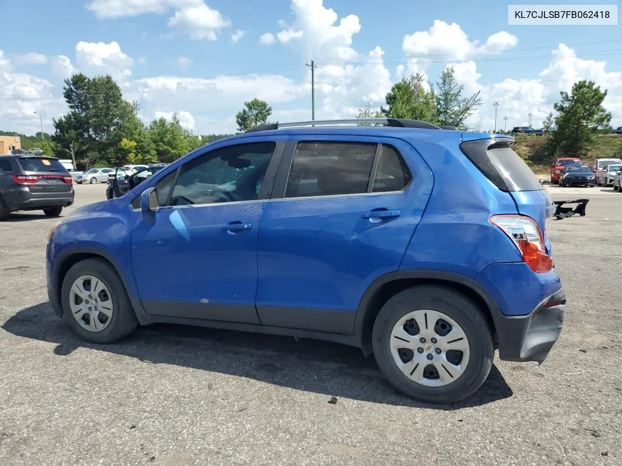 2015 Chevrolet Trax 1Lt VIN: KL7CJLSB7FB062418 Lot: 62916485