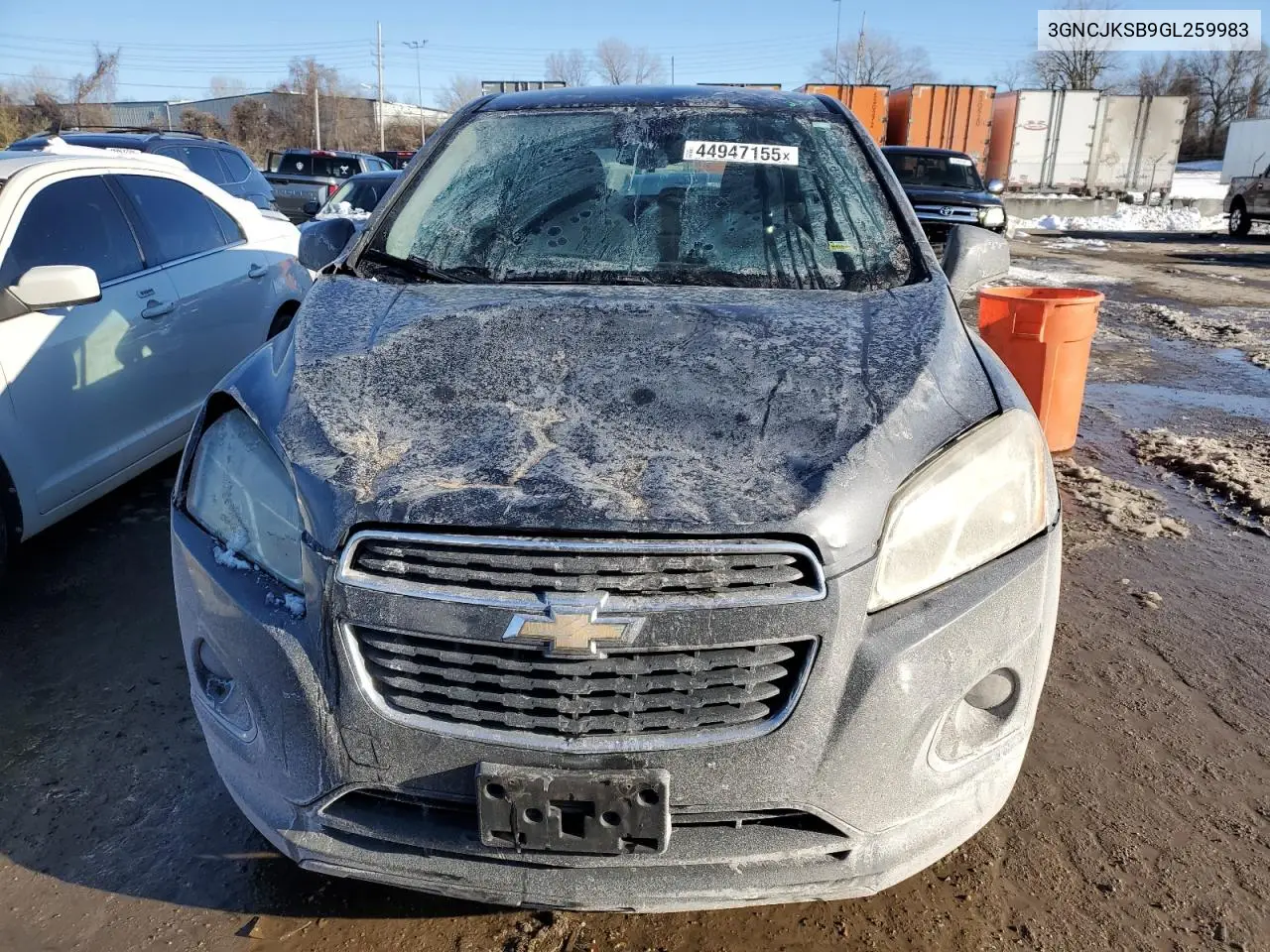 2016 Chevrolet Trax Ls VIN: 3GNCJKSB9GL259983 Lot: 44947155