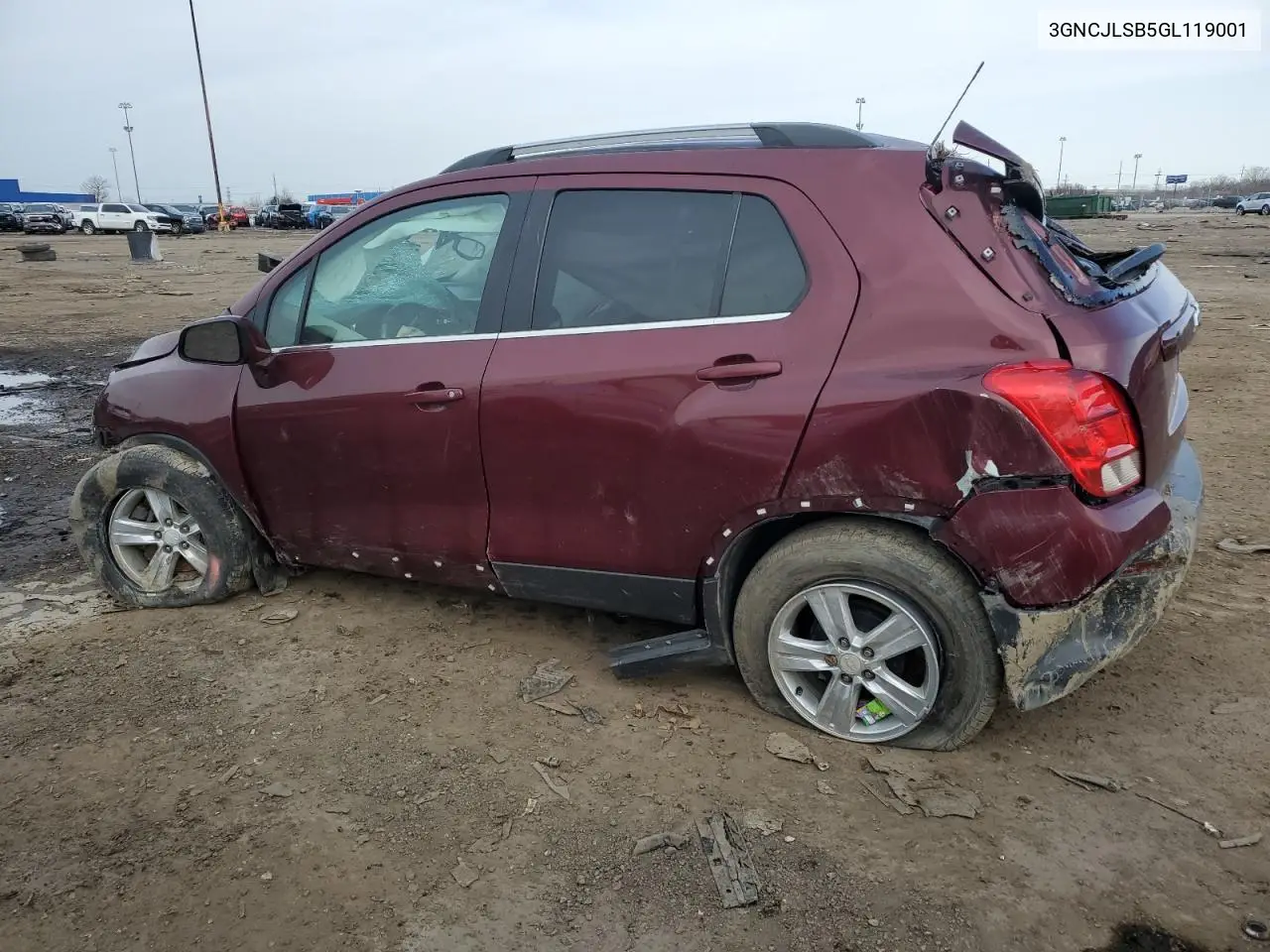 2016 Chevrolet Trax 1Lt VIN: 3GNCJLSB5GL119001 Lot: 53021335