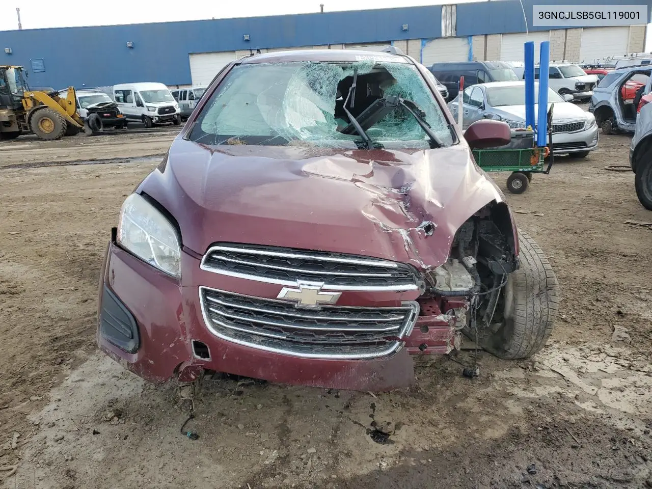 2016 Chevrolet Trax 1Lt VIN: 3GNCJLSB5GL119001 Lot: 53021335