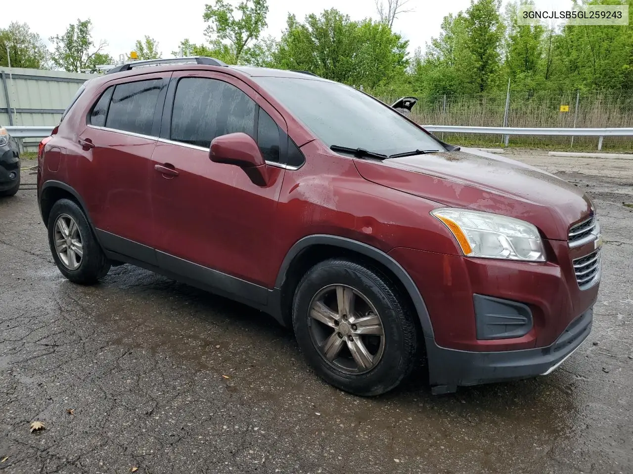 2016 Chevrolet Trax 1Lt VIN: 3GNCJLSB5GL259243 Lot: 56841275