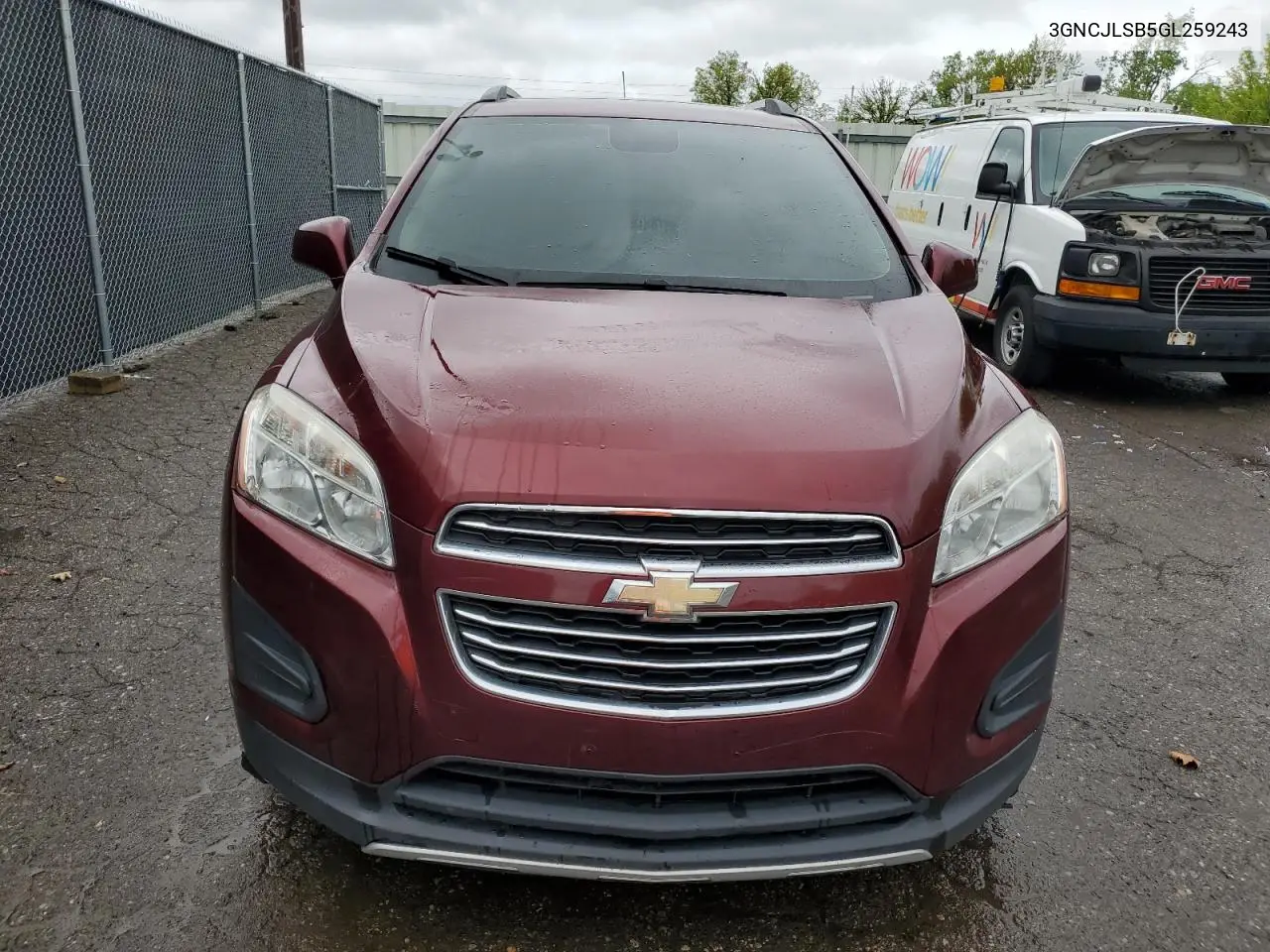 2016 Chevrolet Trax 1Lt VIN: 3GNCJLSB5GL259243 Lot: 56841275