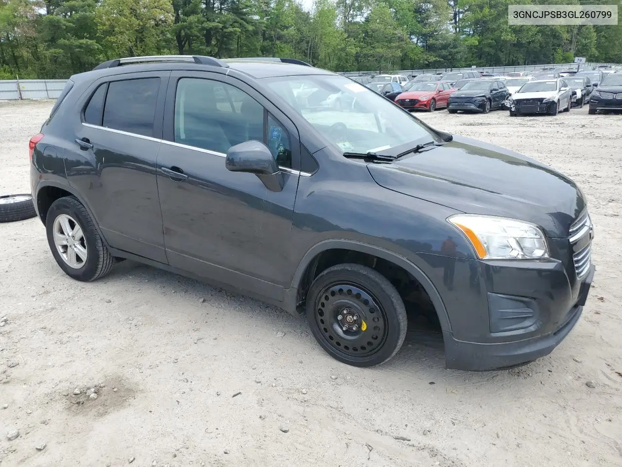 2016 Chevrolet Trax 1Lt VIN: 3GNCJPSB3GL260799 Lot: 57032135