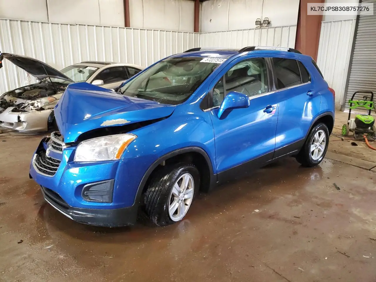 2016 Chevrolet Trax 1Lt VIN: KL7CJPSB3GB757276 Lot: 57227515