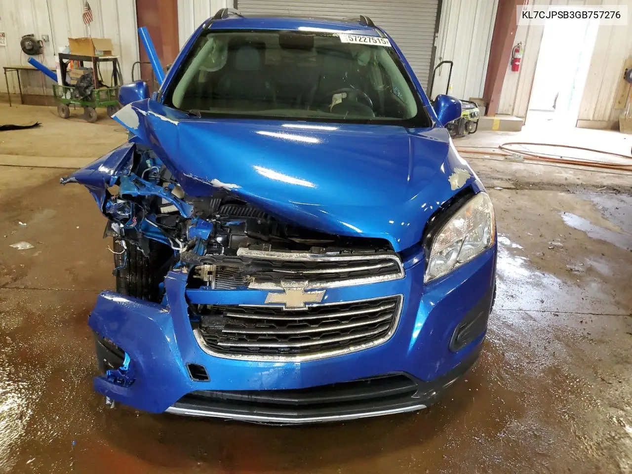 2016 Chevrolet Trax 1Lt VIN: KL7CJPSB3GB757276 Lot: 57227515