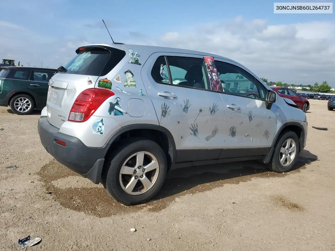 2016 Chevrolet Trax Ls VIN: 3GNCJNSB6GL264737 Lot: 61907885