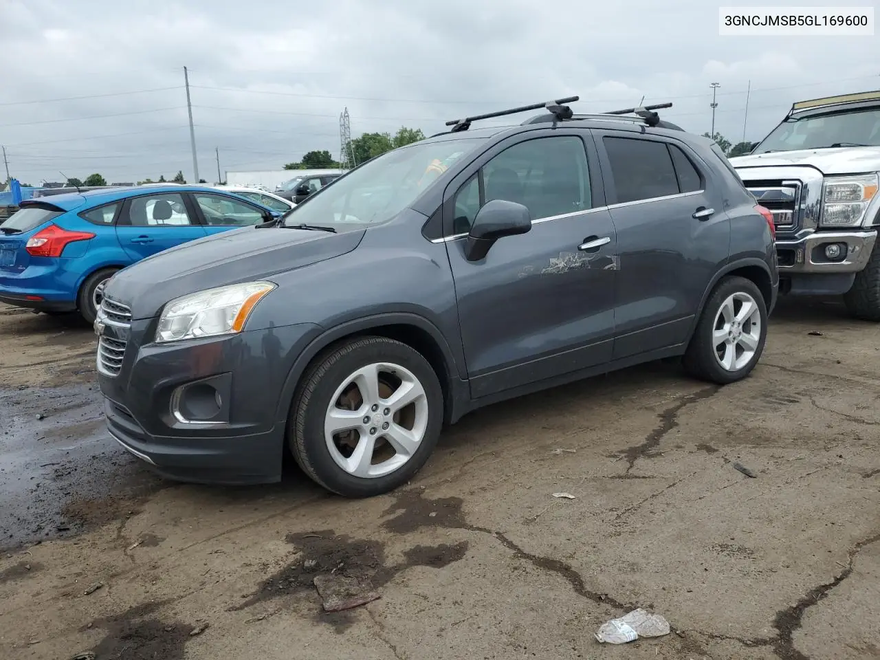 2016 Chevrolet Trax Ltz VIN: 3GNCJMSB5GL169600 Lot: 61972565