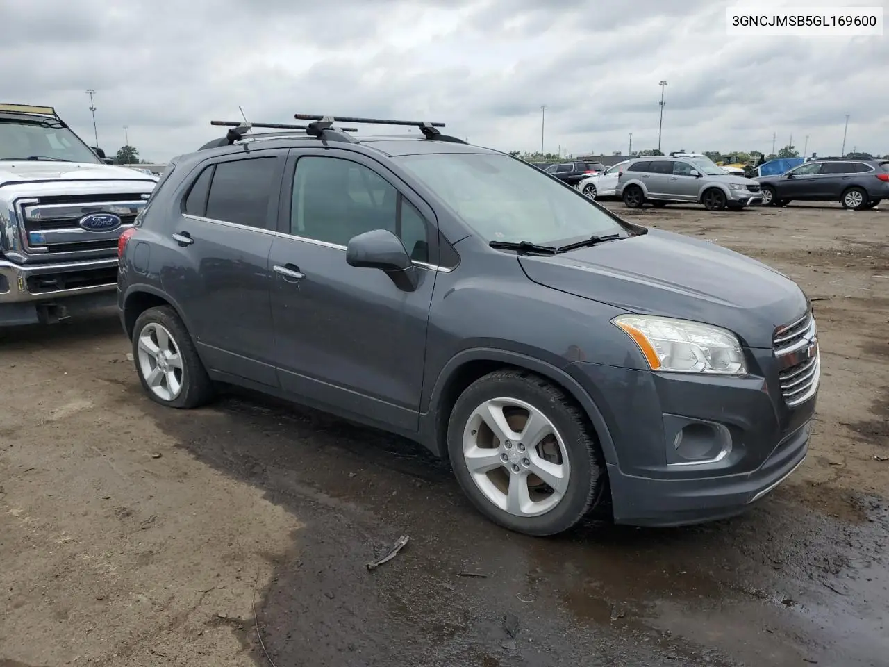 2016 Chevrolet Trax Ltz VIN: 3GNCJMSB5GL169600 Lot: 61972565