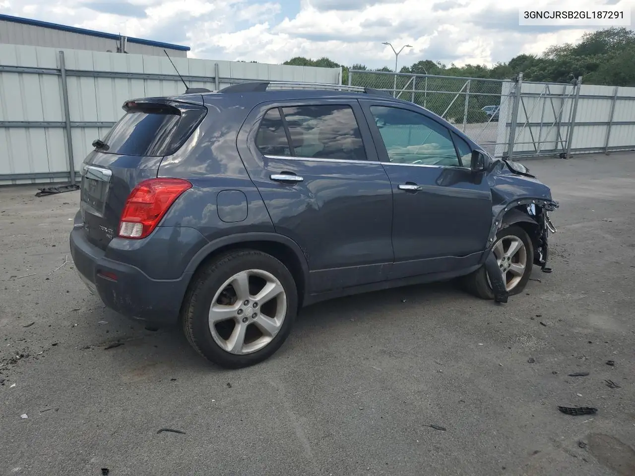 2016 Chevrolet Trax Ltz VIN: 3GNCJRSB2GL187291 Lot: 62233605
